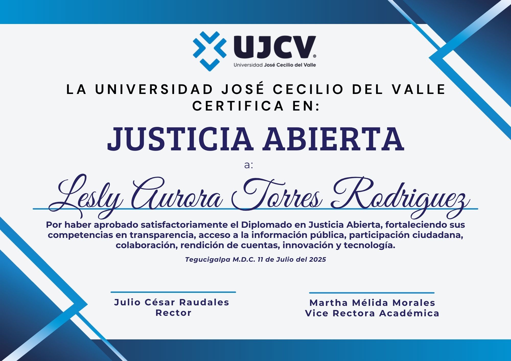 Certificado Lesly Aurora Torres Rodriguez